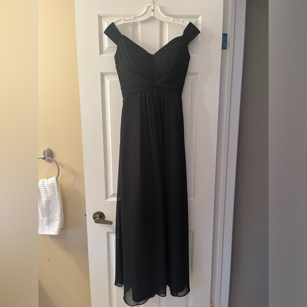 B2 by Jasmine Bridesmaids Elegant Black Evening Gown